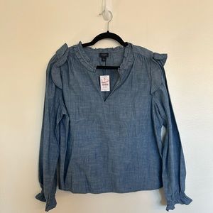 JCREW Chambray Blouse NWT